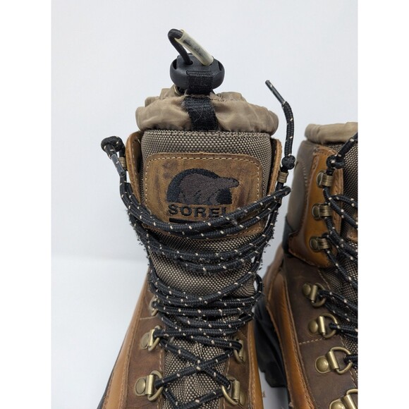 Sorel Conquest Waterproof Winter Men\'s Boots Size 7 Thermolite Brown Leather main image 13